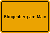 Klingenberg am Main in Bayern