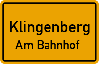 Straße Des Friedens in KlingenbergAm Bahnhof
