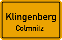 Alte Freiberger Straße in KlingenbergColmnitz