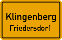 Ringweg in KlingenbergFriedersdorf