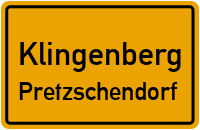 Enge Gasse in KlingenbergPretzschendorf