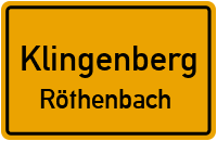 Bergstraße in KlingenbergRöthenbach