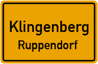 Freiberger Straße in KlingenbergRuppendorf