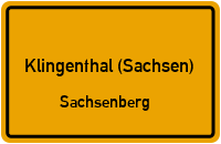 Straßen in Klingenthal (Sachsen) Sachsenberg