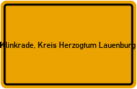 City Sign Klinkrade, Kreis Herzogtum Lauenburg