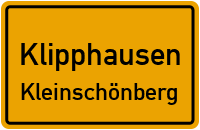 Kleinschönberger Straße in KlipphausenKleinschönberg