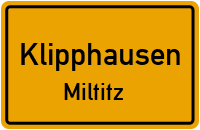Miltitzer Kirchstraße in KlipphausenMiltitz