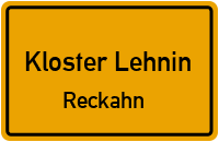 Reckahner Dorfstraße in Kloster LehninReckahn