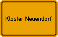 City Sign Kloster Neuendorf