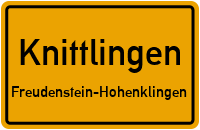 Knittlinger Straße in 75438 Knittlingen (Freudenstein-Hohenklingen)