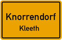 Kleether Dorfstraße in KnorrendorfKleeth