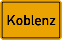 Ortsschild Koblenz