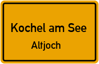 Straßen in Kochel am See Altjoch