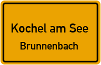 Straßen in Kochel am See Brunnenbach