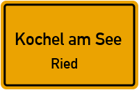 Unterfeldweg in Kochel am SeeRied