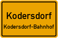 Am Bahnhof in KodersdorfKodersdorf-Bahnhof