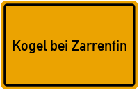 City Sign Kogel bei Zarrentin