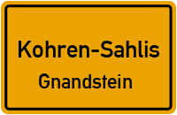 Gnandsteiner Hauptstraße in Kohren-SahlisGnandstein