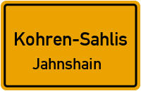 An der Hauptstraße in Kohren-SahlisJahnshain