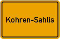 City Sign Kohren-Sahlis