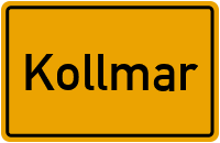 Ortsschild von Gemeinde Kollmar in Schleswig-Holstein