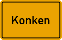 Ortsschild von Gemeinde Konken in Rheinland-Pfalz
