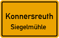 Straßen in Konnersreuth Siegelmühle