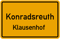 Straßenverzeichnis Konradsreuth Klausenhof