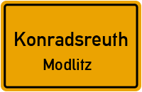Straßenverzeichnis Konradsreuth Modlitz
