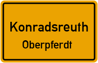 Oberpferdter Dorfstraße in KonradsreuthOberpferdt