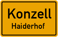 Haiderhof in 94357 Konzell (Haiderhof)