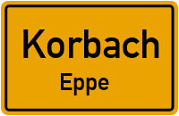 Ringstraße in KorbachEppe