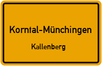 Kallenbergstraße in 70825 Korntal-Münchingen (Kallenberg)