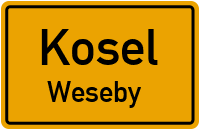 Wesebyer Weg in KoselWeseby
