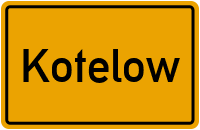 Ortsschild Kotelow