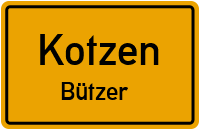 Kurze Straße in KotzenBützer