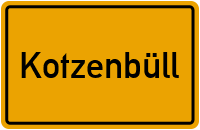 Ortsschild von Gemeinde Kotzenbüll in Schleswig-Holstein