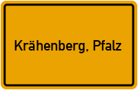 City Sign Krähenberg, Pfalz