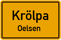 Ortsstraße in KrölpaOelsen
