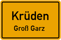 Hauptstraße in KrüdenGroß Garz