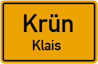 Hauptstraße in KrünKlais