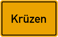Ortsschild von Gemeinde Krüzen in Schleswig-Holstein
