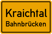 Bergstraße in KraichtalBahnbrücken
