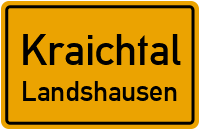 Menzinger Straße in KraichtalLandshausen