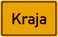 Ortsschild von Gemeinde Kraja in Thüringen