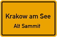 Schwarzer Weg in Krakow am SeeAlt Sammit