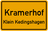 Tannenweg in KramerhofKlein Kedingshagen