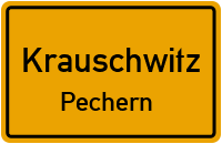 Dorfstraße in KrauschwitzPechern