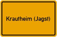 City Sign Krautheim (Jagst)