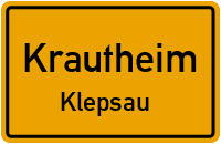 Straßenverzeichnis Krautheim Klepsau